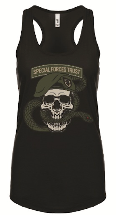 Special Forces Trust Women’s Racerback Tank – Black